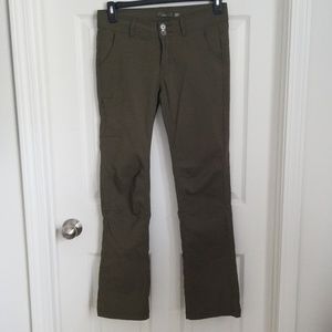 PrAna Halle Pants Army Green Sz 4